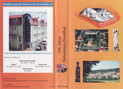 VHS, 100 Jahre Hohenstein-Ernstthal, 1998