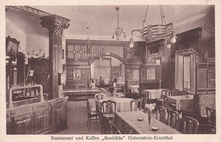 1910, Restaurant und Kaffee "Bauhütte" Hohenstein-Ernstthal