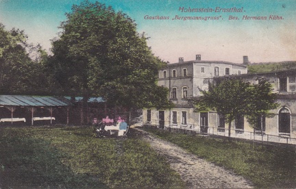 1922, Hohenstein-Ernstthal, Gasthaus "Bergmannsgruss", Bes. Hermann Kühn