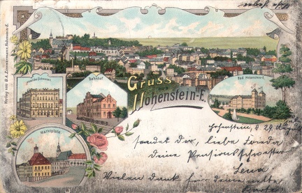 1898, Gruss aus Hohenstein-E.