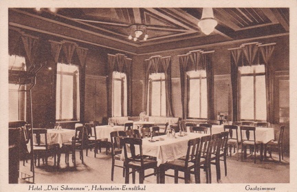 1915, Hotel "Drei Schwanen", Hohenstein-Ernstthal, Gastzimmer