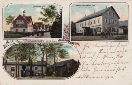 1915, Gruss aus Hüttengrund b. Hohenstein-Ernstthal