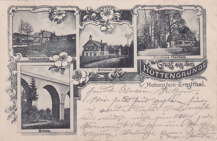 1907, Gruss aus dem Hüttengrunde, Hohenstein-Ernstthal