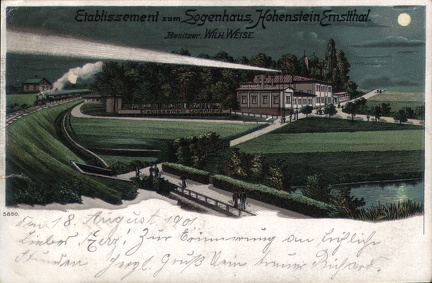1901, Etablissement zum Logenhaus, Hohenstein Ernstthal, Besitzer: Wilh. Weise