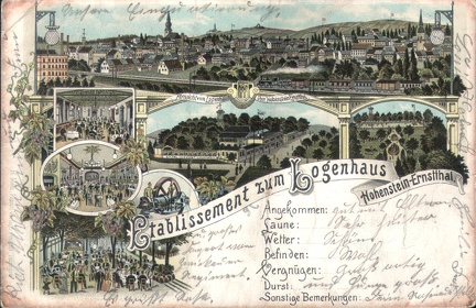 1896, Etablissement zum Logenhaus, Hohenstein-Ernstthal