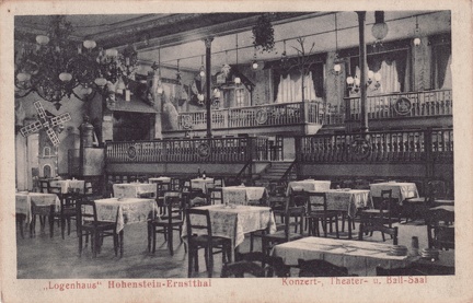 1926, "Logenhaus" Hohenstein-Ernstthal, Konzert-, Theater- u. Ball-Saal
