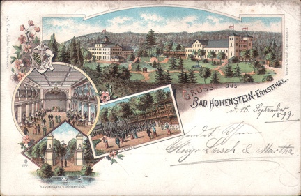 1899, Gruss aus Bad Hohenstein-Ernstthal