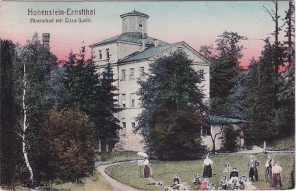 1910, Hohenstein-Ernstthal, Mineralbad mit Eisen-Quelle