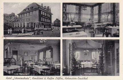 Hotel "Schweizerhaus", Konditorei und Kaffee Löffler, Hohenstein-Ernstthal