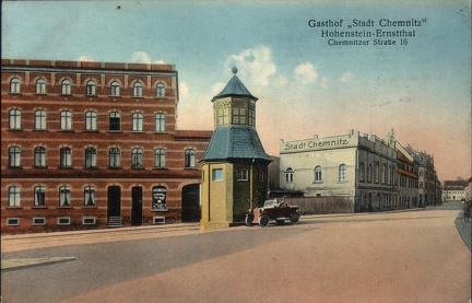 1940, Gasthof "Stadt Chemnitz" Hohenstein-Ernstthal, Chemnitzer Straße 16