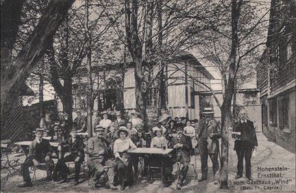 1920, Hohenstein-Ernstthal, Gruß vom Gasthaus "Wind" (Bes. Th. Layritz)