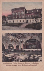 1915, Gasthaus zur Zeche, Konzert-, Theater- u. Ballhaus, Besitzer: Oswald Anke, Hohenstein-Ernstthal