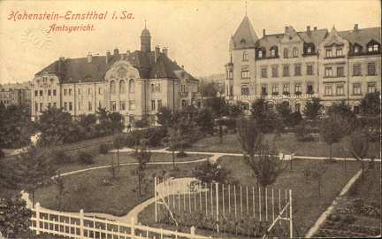 1925, Hohenstein-Ernstthal i. Sa. Amtsgericht