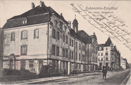 1907, Hohenstein-Ernstthal, Das königl. Amtsgericht