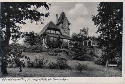 1938, Hohenstein-Ernstthal, Sa. Berggasthaus zur Bismarckhöhe