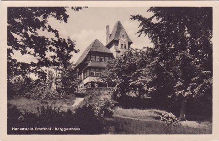 1955, Hohenstein-Ernstthal, Berggasthaus