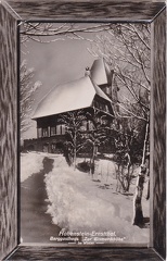 1927, Hohenstein-Ernstthal, Berggasthaus "Zur Bismarckhöhe" im Winter