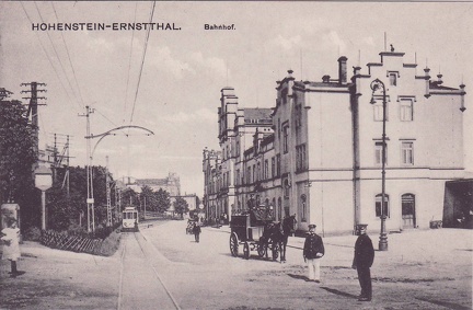 1905, Hohenstein-Ernstthal. Bahnhof