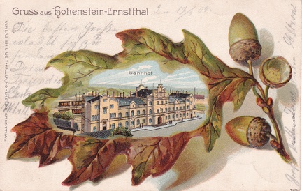 1907, Gruss aus Hohenstein-Ernstthal
