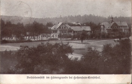 1924, Bethlehemstift im Hüttengrunde bei Hohenstein-Ernstthal