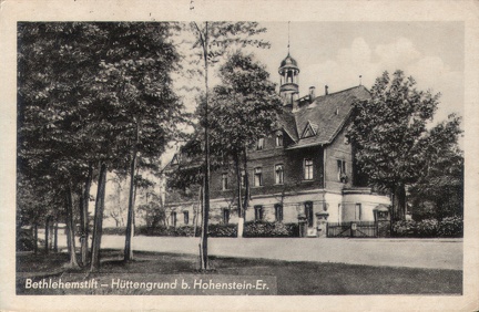 1954, Bethlehemstift - Hüttengrund b. Hohenstein-Er.