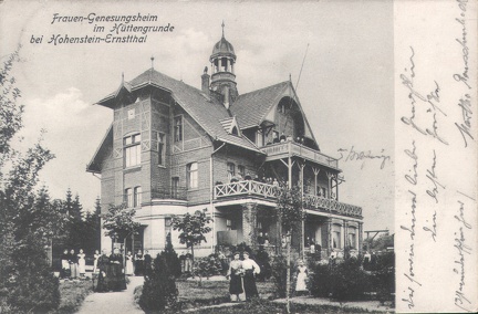 1905, Frauen-Genesungsheim im Hüttengrunde bei Hohenstein-Ernstthal