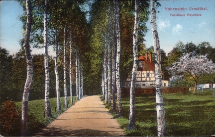 1918, Hohenstein-Ernstthal, Forsthaus Haynholz