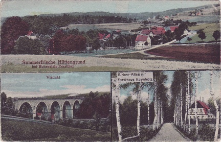 1925, Sommerfrische Hüttengrund bei Hohenstein-Ernstthal