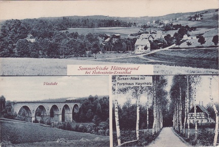 1925, Sommerfrische Hüttengrund bei Hohenstein-Ernstthal