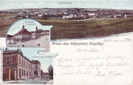 1908, Gruss aus Hohenstein-Ernstthal