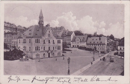 1914, Hohenstein-Ernstthal, Altmarkt