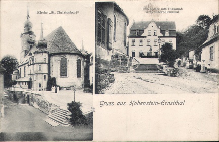 1907, Gruss aus Hohenstein-Ernstthal