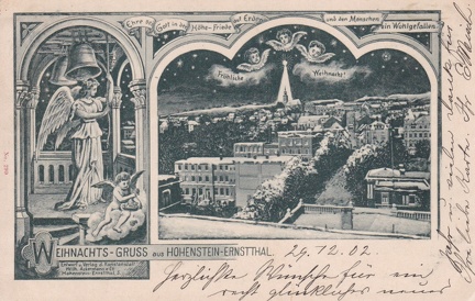 1909, Weihnachts-Gruss aus Hohenstein-Ernstthal