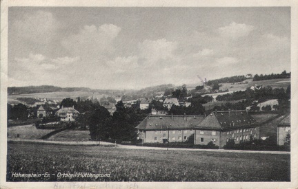 1956, Hohenstein-Er. - Ortsteil Hüttengrund