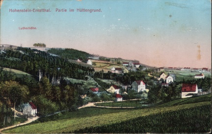 1930, Hohenstein-Ernstthal. Partie im Hüttengrund