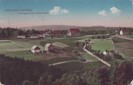 1914, Hohenstein-Ernstthal, Hüttengrund mit Bethlehemstift