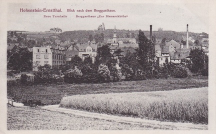 1911, Hohenstein-Ernstthal, Blick nach dem Berggasthaus