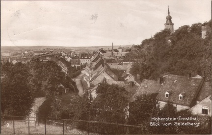 1926, Hohenstein-Ernstthal, Blick vom Seidelberg