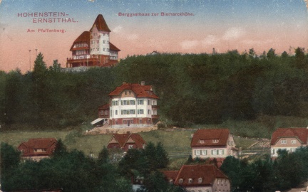 1920, Hohenstein-Ernstthal, Berggasthaus zur Bismarckhöhe, Am Pfaffenberg