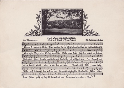 1920, Das Lied von Hohenstein, Text und Musik v. Franz Askani