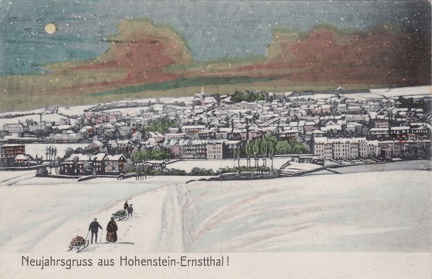 1907, Neujahrsgruss aus Hohenstein-Ernstthal!