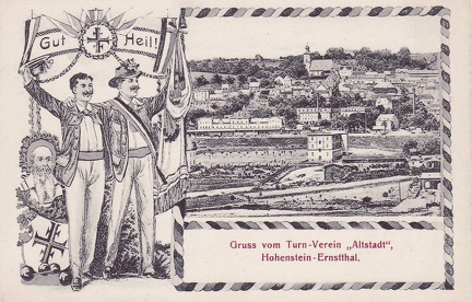 1908, Gruss vom Turn-Verein "Altstadt", Hohenstein-Ernstthal