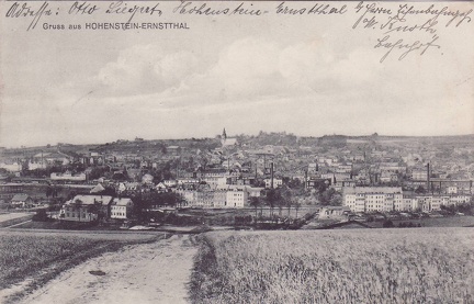 1911, Gruss aus Hohenstein-Ernstthal