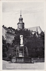 1920, Hohenstein-Ernstthal, Zierbrunnen am Altmarkt