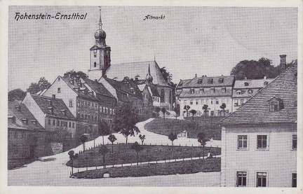 1915, Hohenstein-Ernstthal, Altmarkt