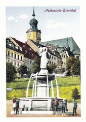 Reproduktion einer alten Ansichtskarte, Hohenstein-Ernstthal