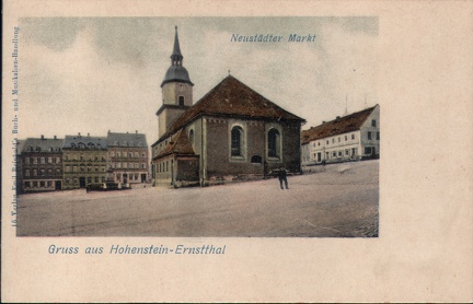 1902, Gruss aus Hohenstein-Ernstthal, Neustädter Markt