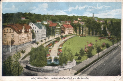 1940, Adolf Hitler-Platz, Hohenstein-Ernstthal, am Sachsenring