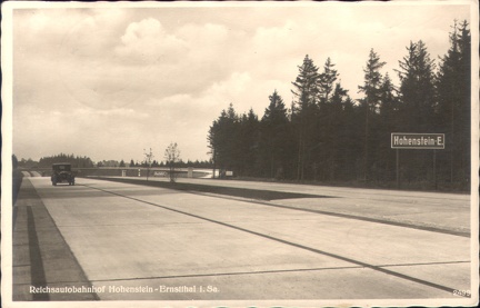 1941, Reichsautobahnhof Hohenstein-Ernstthal i. Sa.