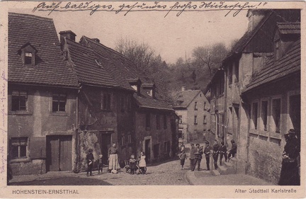 1924, Hohenstein-Ernstthal, Alter Stadtteil Karlstraße